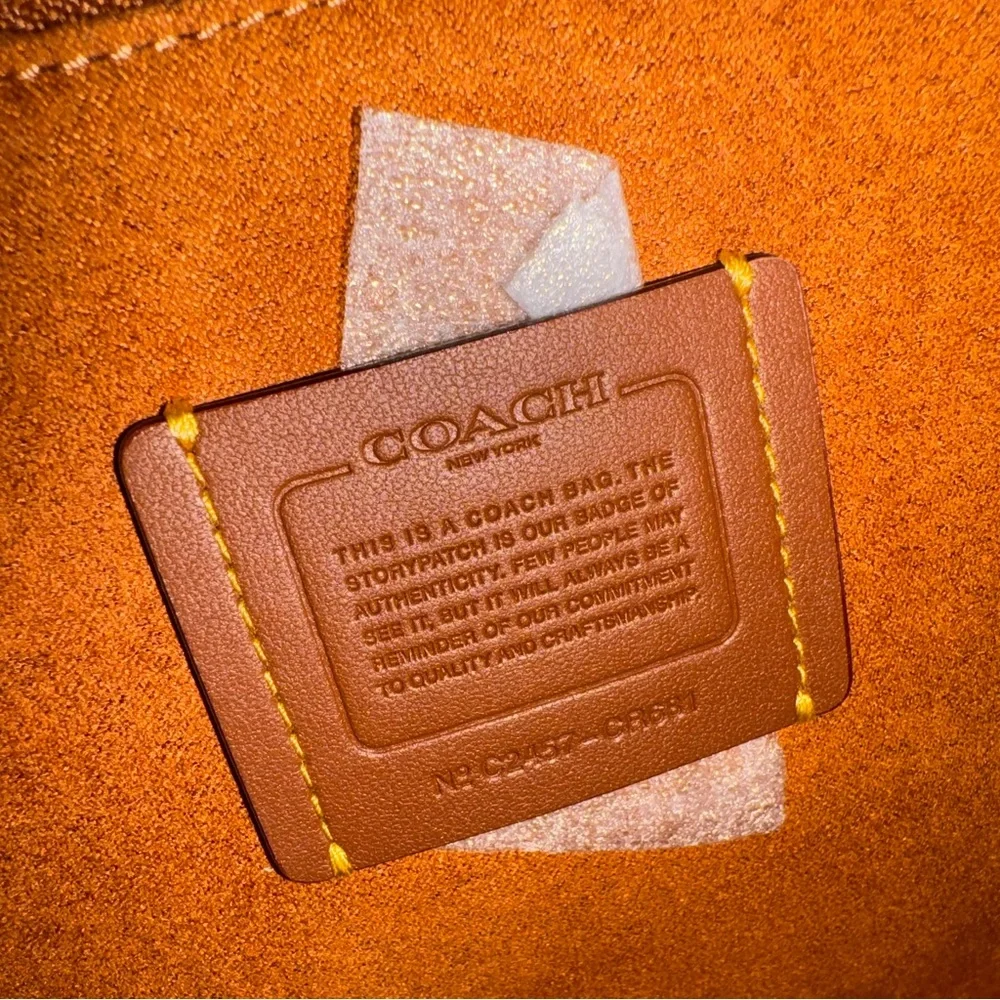 Coach Ace Leather Tote Bag 26 - Burnished Amber - Picture 9 of 11